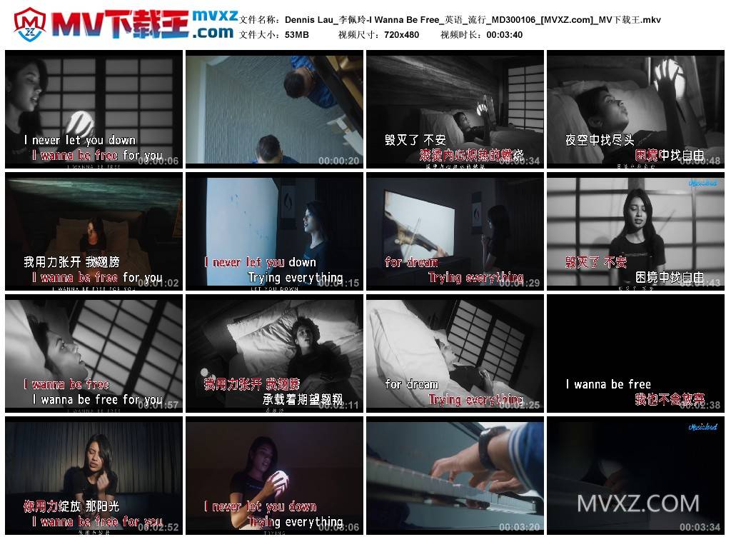 Dennis Lau_李佩玲-I Wanna Be Free_英语_流行_MD300106